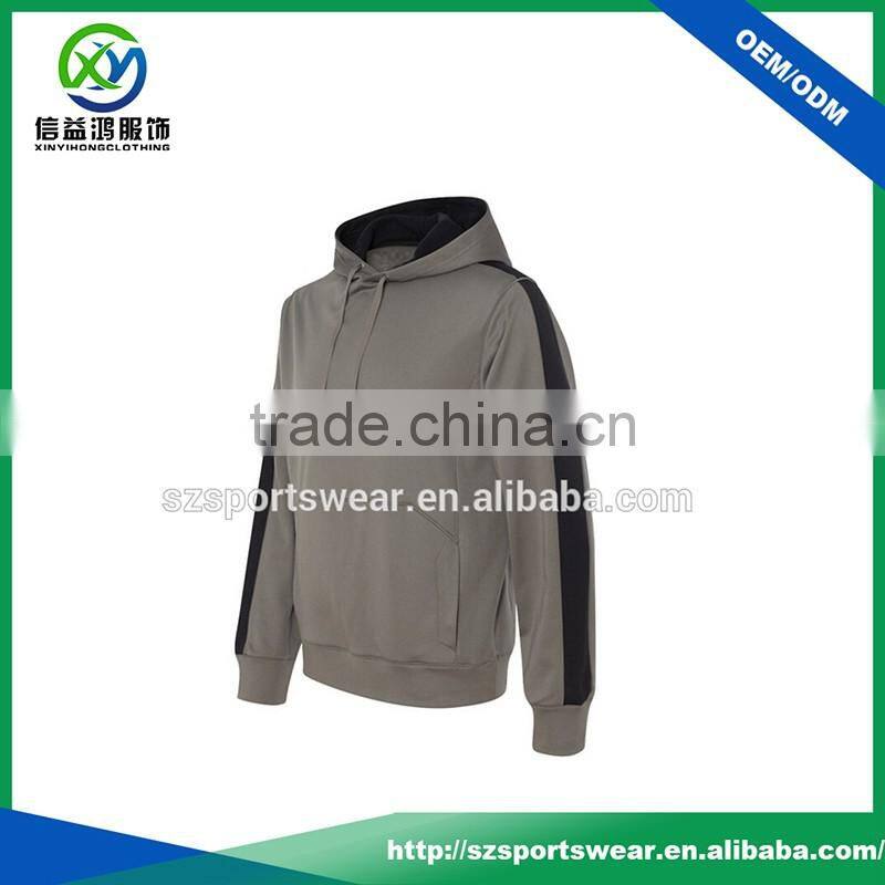 Top Quality Cotton Wholesale Pullover men fleece in side Hoody