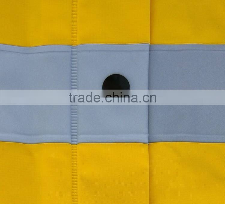 Custom mens hi vis polyester waterproof motorcycle rain coat