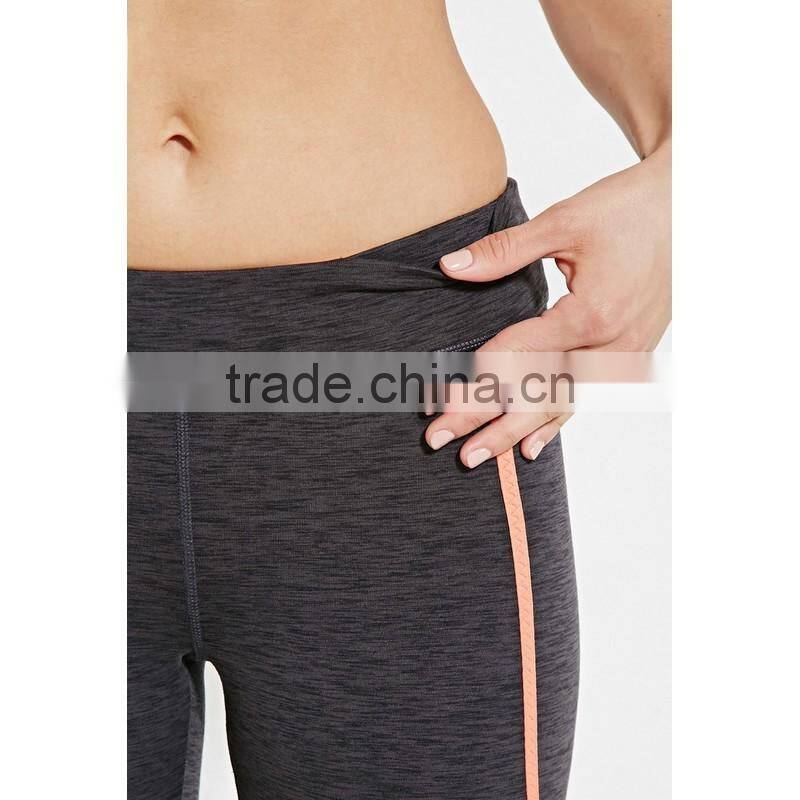 custom fashion bamboo contrast color dri fit yoga pants/leggings