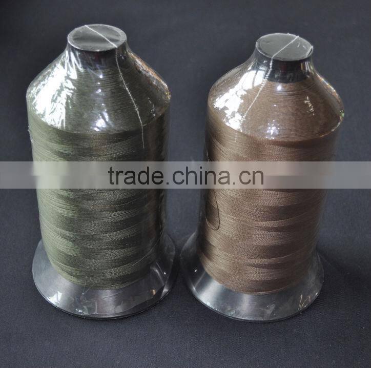 1 LB bonded polyester thread 210D/3 army green