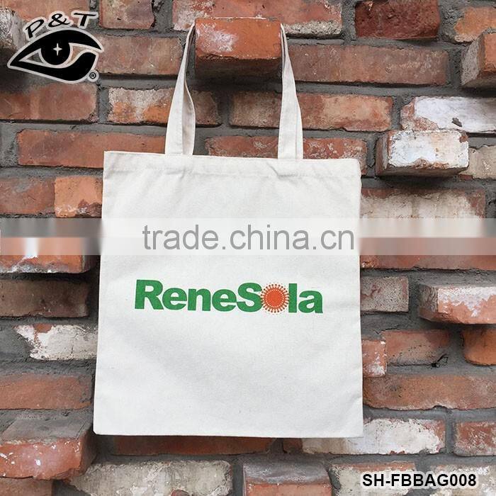 White Printed Canvas Bags Female Single Shopping Bags