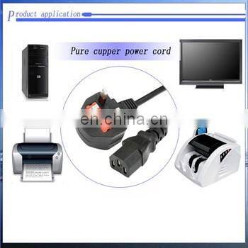 BS certification power cord 250v 10a generator plug and socket extension cord machine power cable 3x2.5