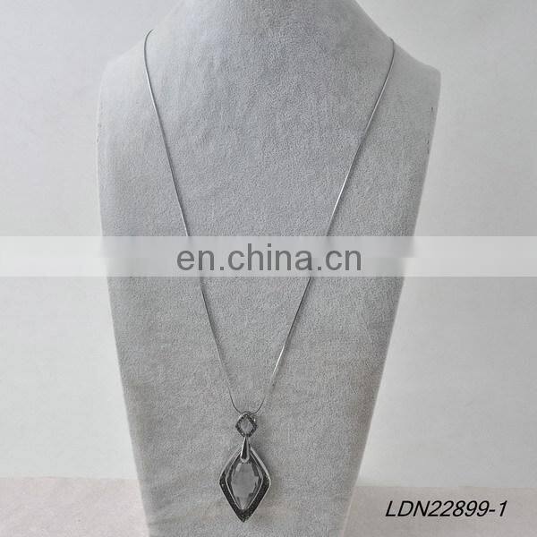 Crystal Drop Pendant Necklace