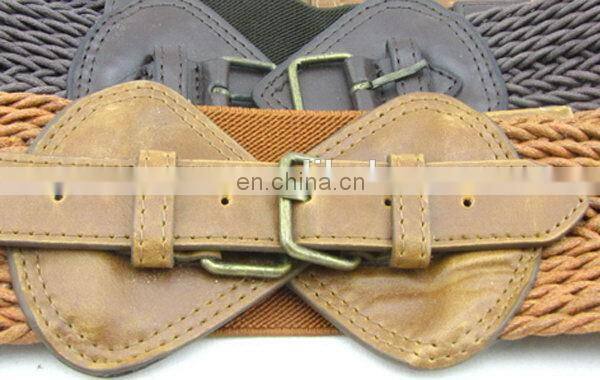Fahion Elastic Braided Belt For Women Leather Belt Making Machine