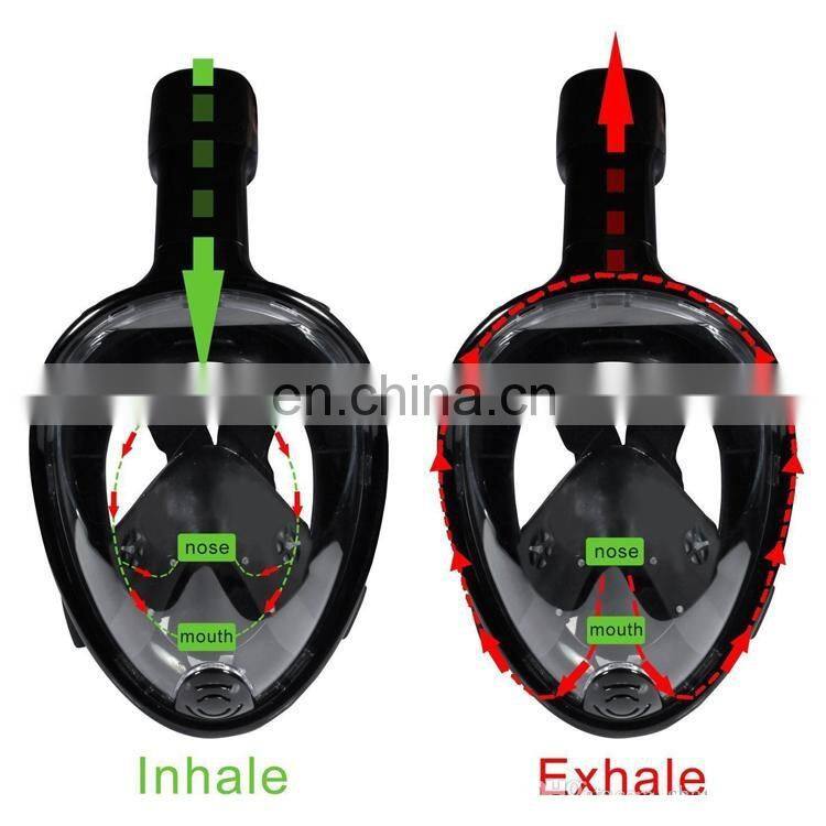 Underwater Diving Mask full face Snorkel mask Set Swimming Training Scuba mergulho full face snorkeling mask Anti Fog For Gopro