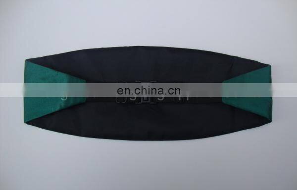 100% Polyester Cummerbund with Green Color