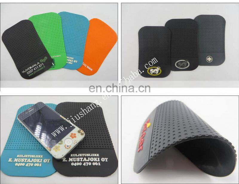 Anti slip custom logo PU sticky pad for mobile
