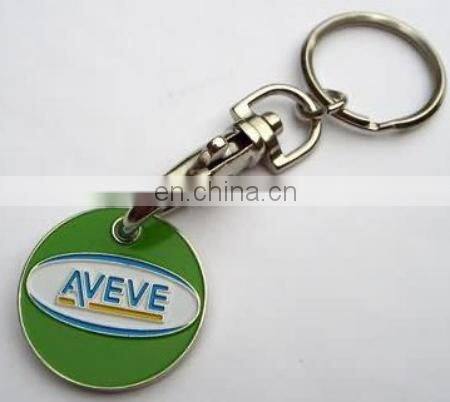 union Jack trolley token key chain