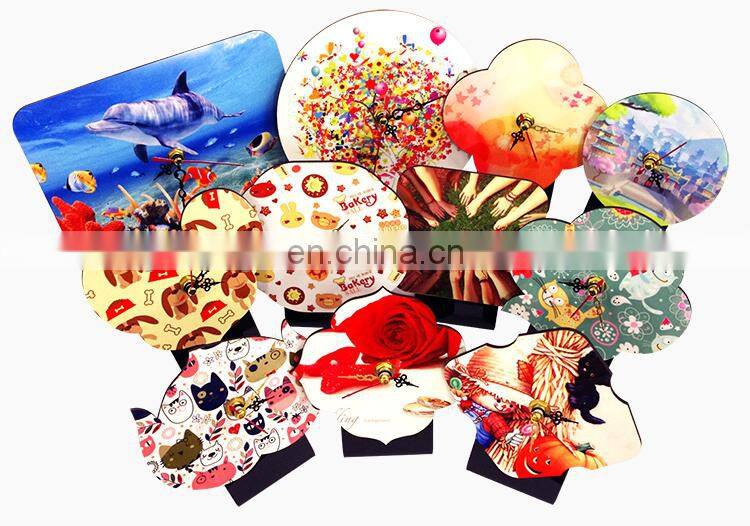 Sublimation MDF Hard Board Clock MDF wall clock sublimation wooden wall clock