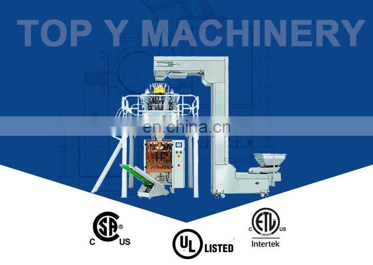 Automatic Multi head weigher vffs Screw Food Popcorn Silica Gel Packaging Machine Price