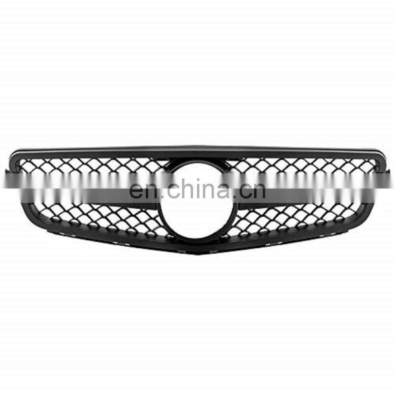 AMG Style Grill Grille Black 08-13 For Mercedes-Benz C-W204 Class C200 C300 C350