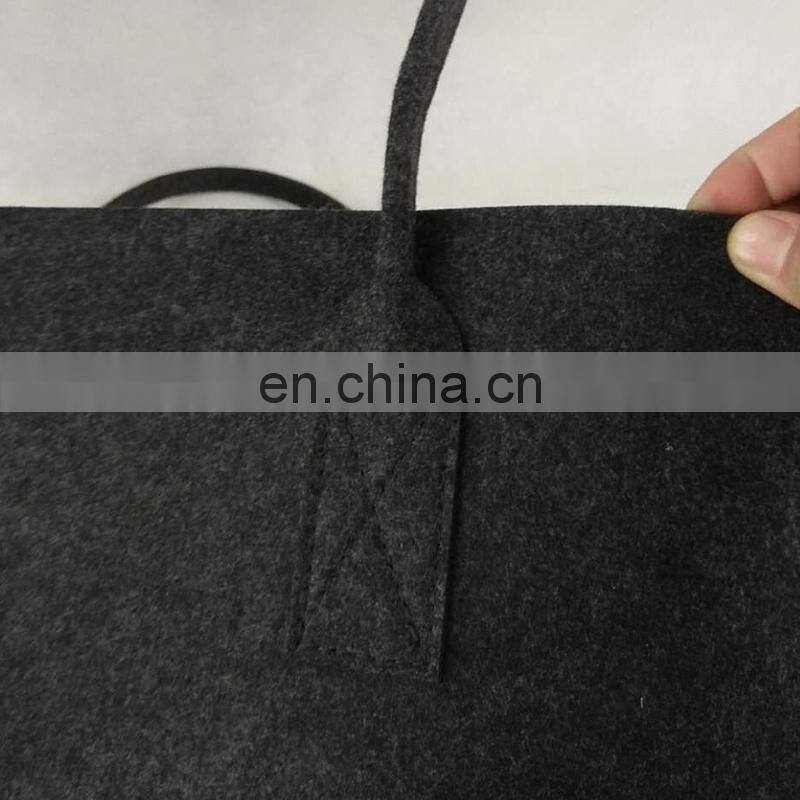 china factory durable felt firewood basket packing bag for firewood carrier tote bag