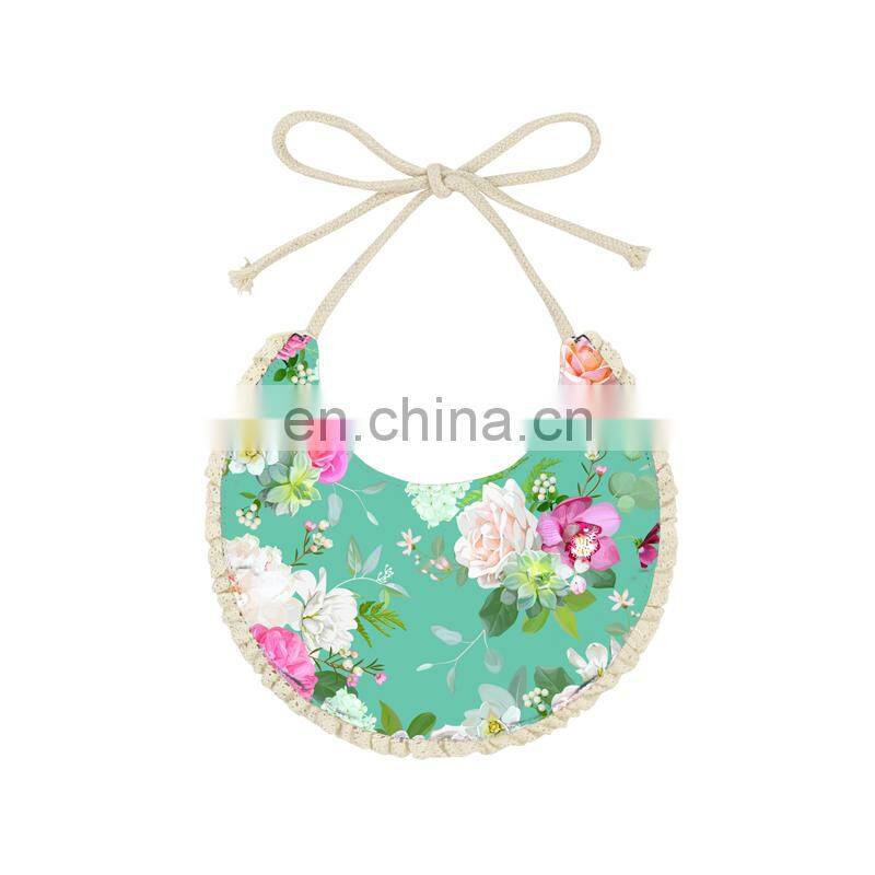 High Quality Cactus Printed Stripe Baby Bib For Feeding Multiple Pattern Comfortable