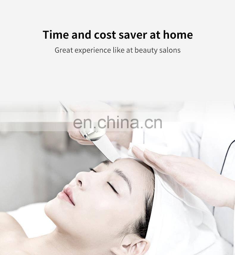 Hot sale ultrasonic machine facial blackhead removal scrubber cleanser
