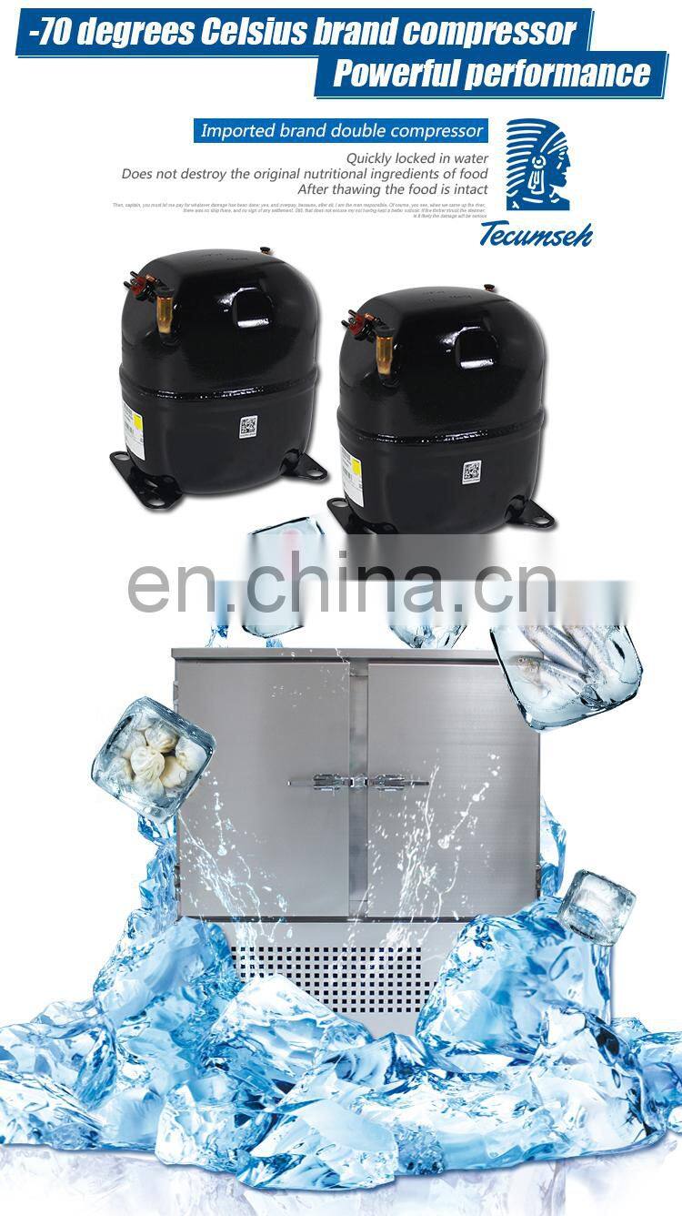 Restaurant commercial quick food freezing blast freezer for fish