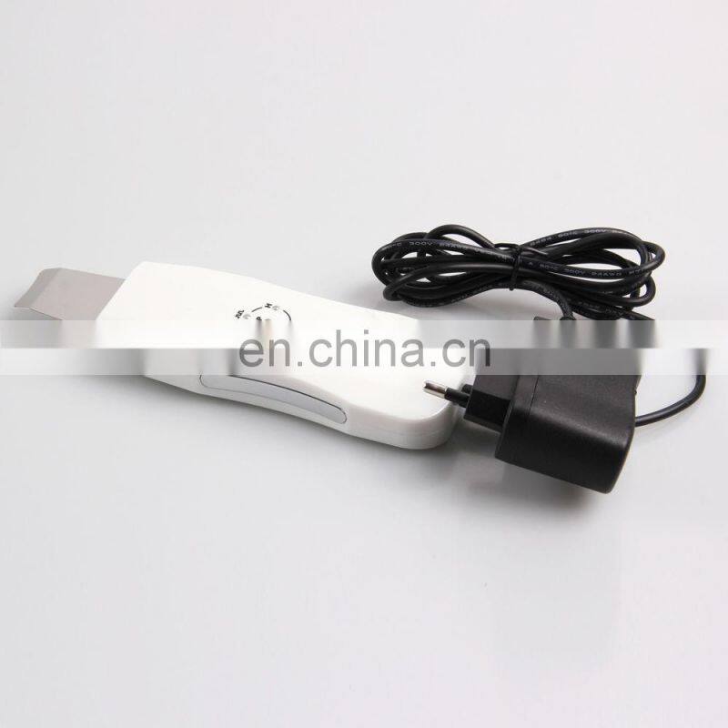 2018 deep clean facial skin scraper electric ultrasonic skin scrubber for beauty whitening facial machine