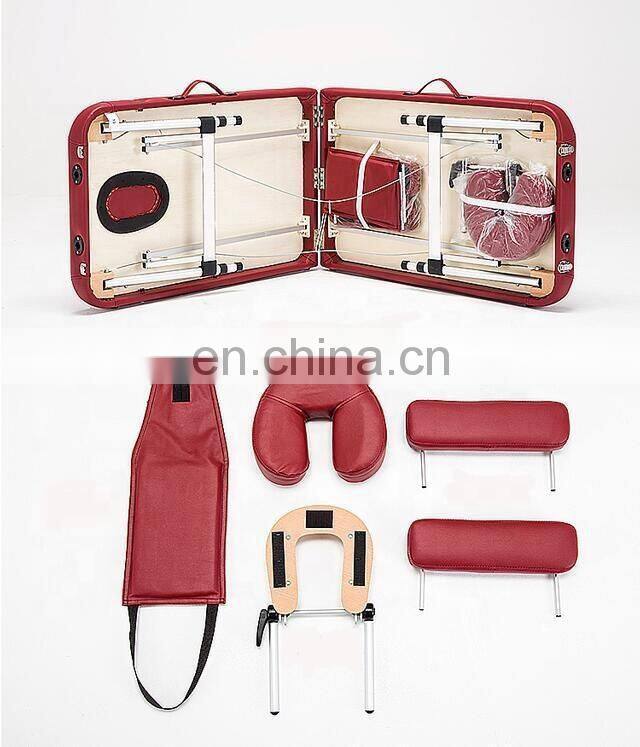 Hotsale Portable Aluminium Massage Table Chair Bed Foldable with Carry Bag