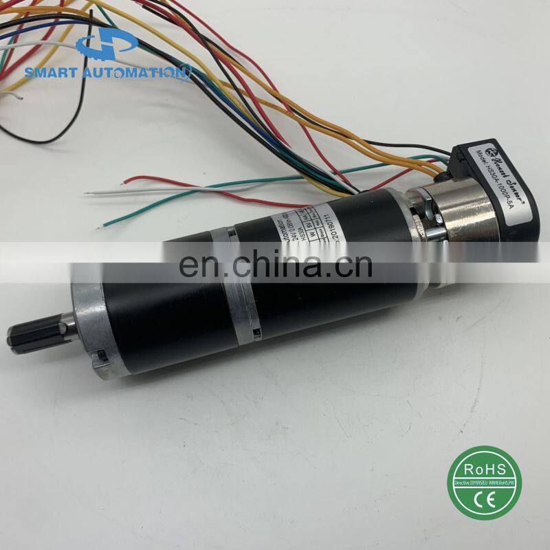 42JXE100K.42RBL Helical Gear Planetary Gearbox Brushless Dc Motor 25w 50w 70w
