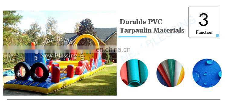 Inflatable Obstacle Course Challenge, Red Inflatable Climb Obstacle Game for kids