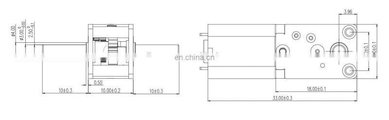 mini n20 double shaft dc gear motor 5v for smart RC car robot n20