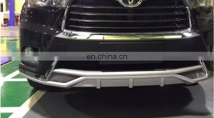 ABS material front/rear bumper guard for Toyota Highlander 2015+
