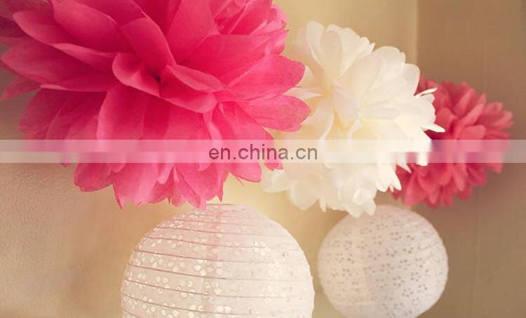 1pcs 10inch (25cm) pompon Tissue Paper Pom Poms Flower Kissing Balls Home Decoration Festive Party Supplies Wedding Favors