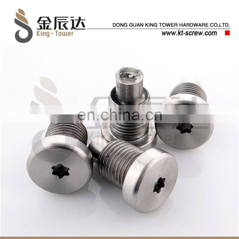 King Tower OEM CNC lathe screw factory stainless steel shoulder bolt/ socket shoulder screw/stripper bolt with nut