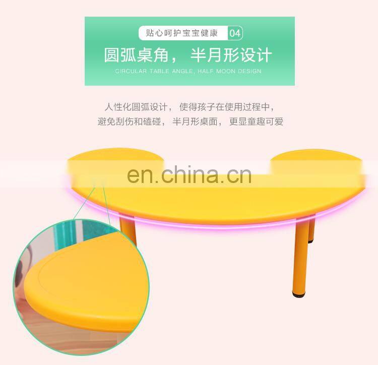 new design safe hot sale cheap plastic tables and chairs set for kids