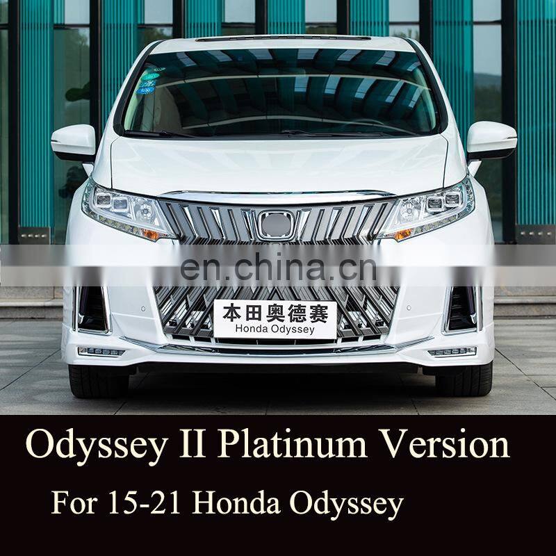 Runde High Quality Front Bumper Grille Body Kit For Honda Odyssey 15-20 Upgrade To Spider Man/Saint Fighter/Flying Wing