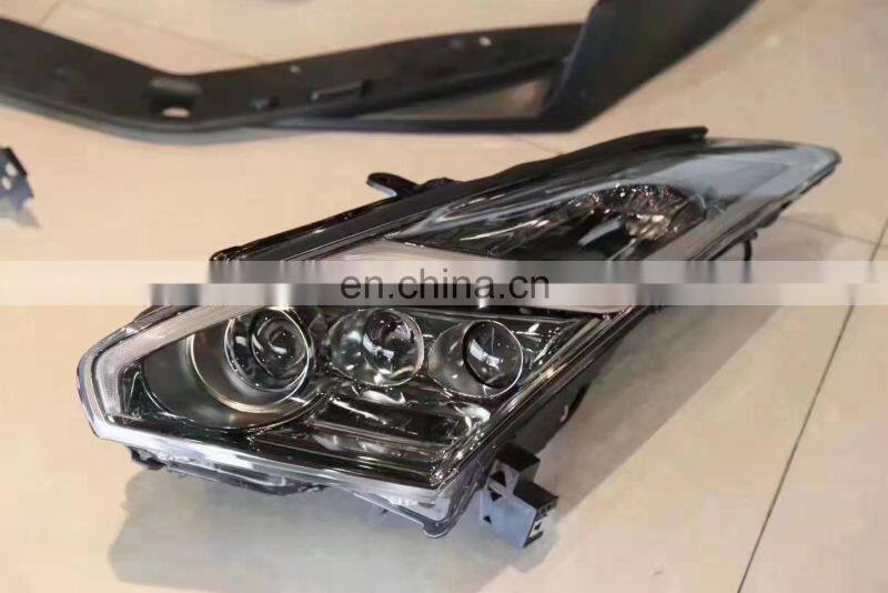 Runde Upgrade To 17+ GT-R PP Material Car Bumper Side Skirts Engine Hood Front Rear Lights Body Kit For Nissan GTR R35 2008+