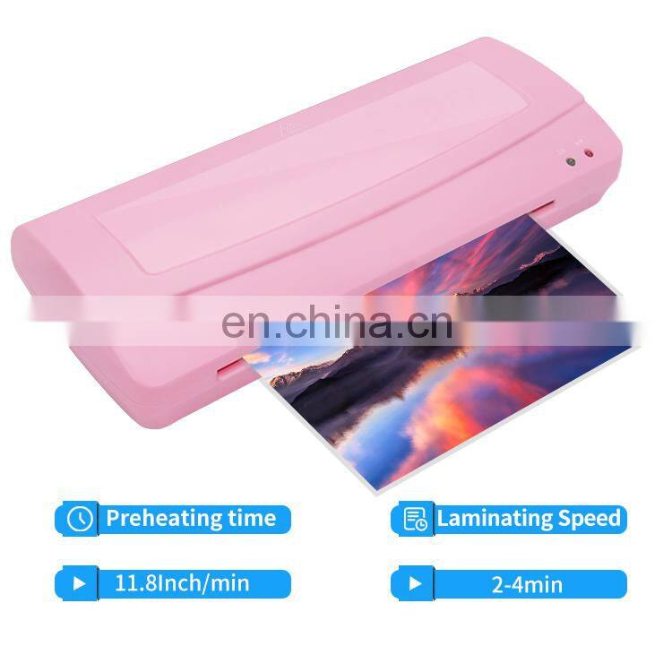 Factory wholesale Home mini A4 A5 A6 Automatic Cold Hot Manual Laminator Film Machine