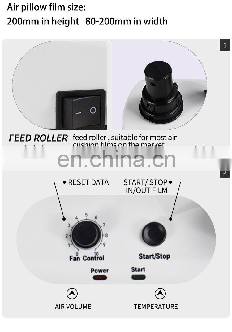 Willing Air Plastic Inflatable Film YE300 Packing Protective Packaging Cushion Sealing Automatic Air Pillow Package Machine