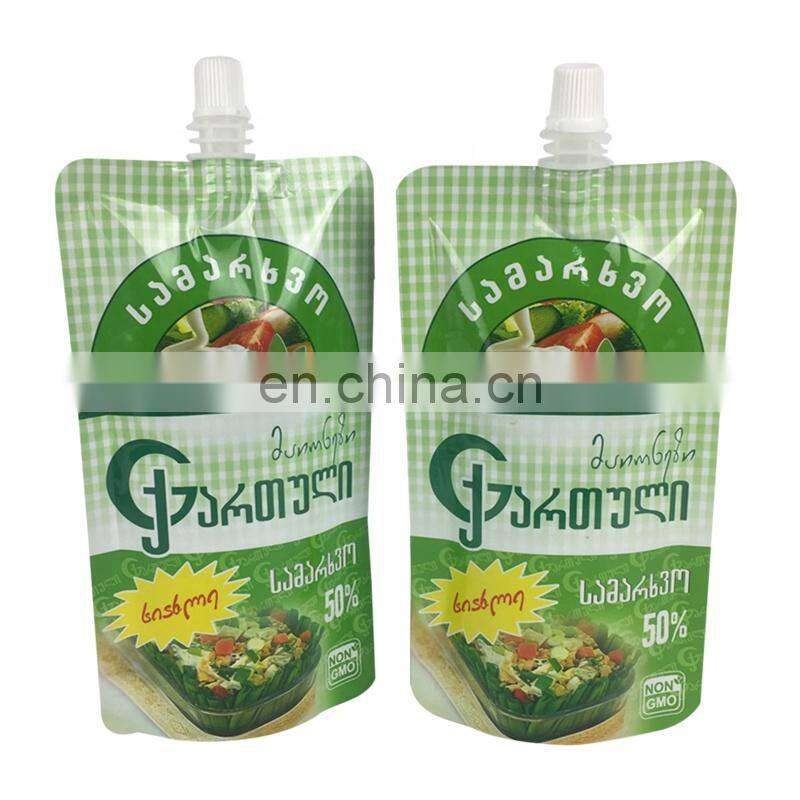 doypack liquid soap / liquid soap doypack pouch / plastic spout liquid soap packaging bag