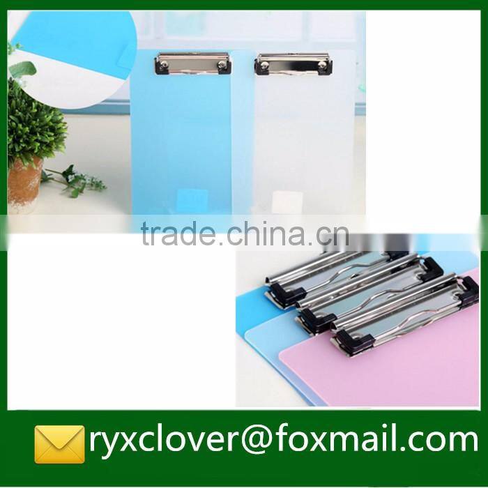 PP stationery A4/A5/A6 size plastic writing clipbroad