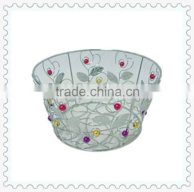 iron wire fruit basket for home storage