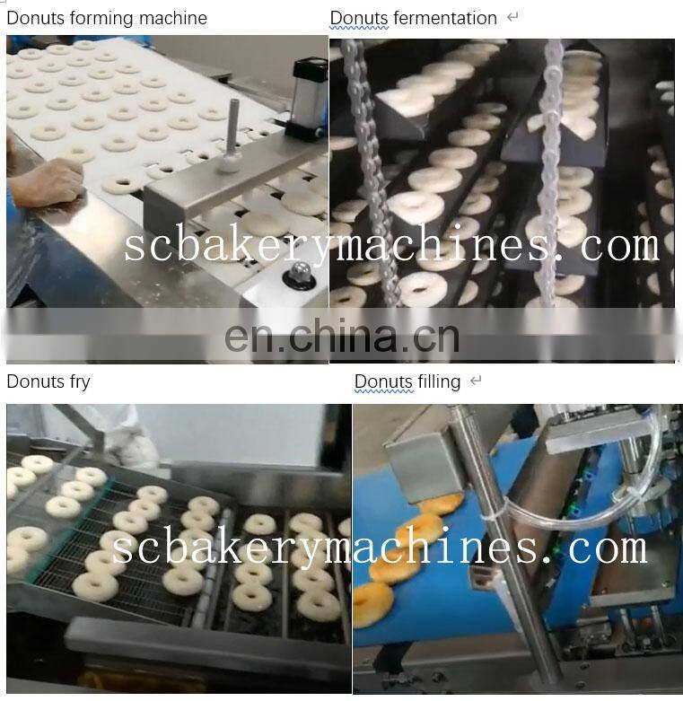 Continuous Automatic donuts making machine high capacity donuts machine production line