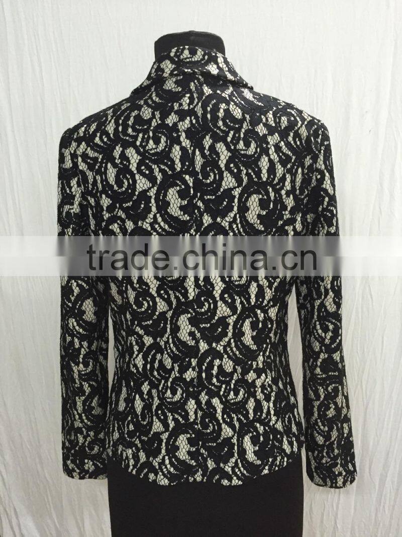 2015 new Embroidery fabric neck designs for casual women western dress