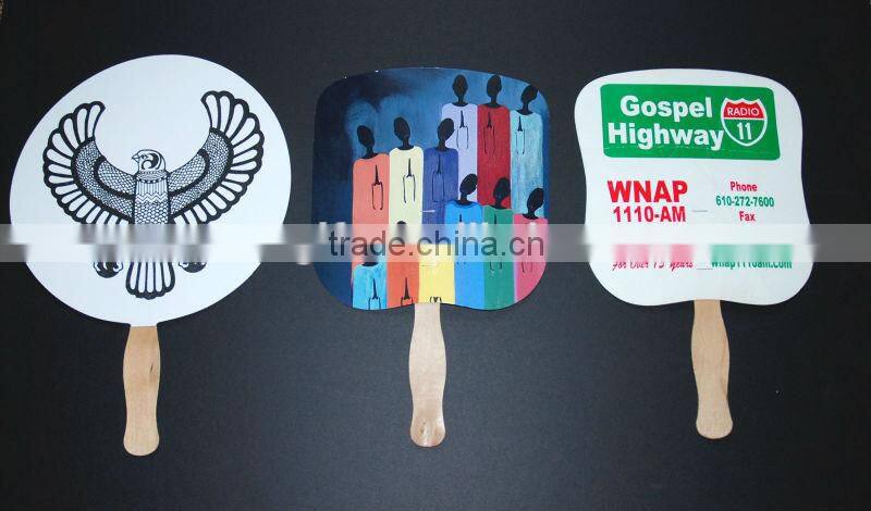 Wedding cardboard fan, advertisment paper fan with Cardboard Hand Fans