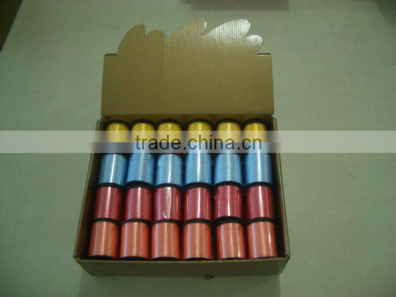 interior decoration pp 5mm*10m beautiful ribbon egg and spool bows deoration rolls for gift packing