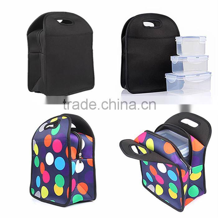 heat transfer printing neoprene lunch bag, for kids students