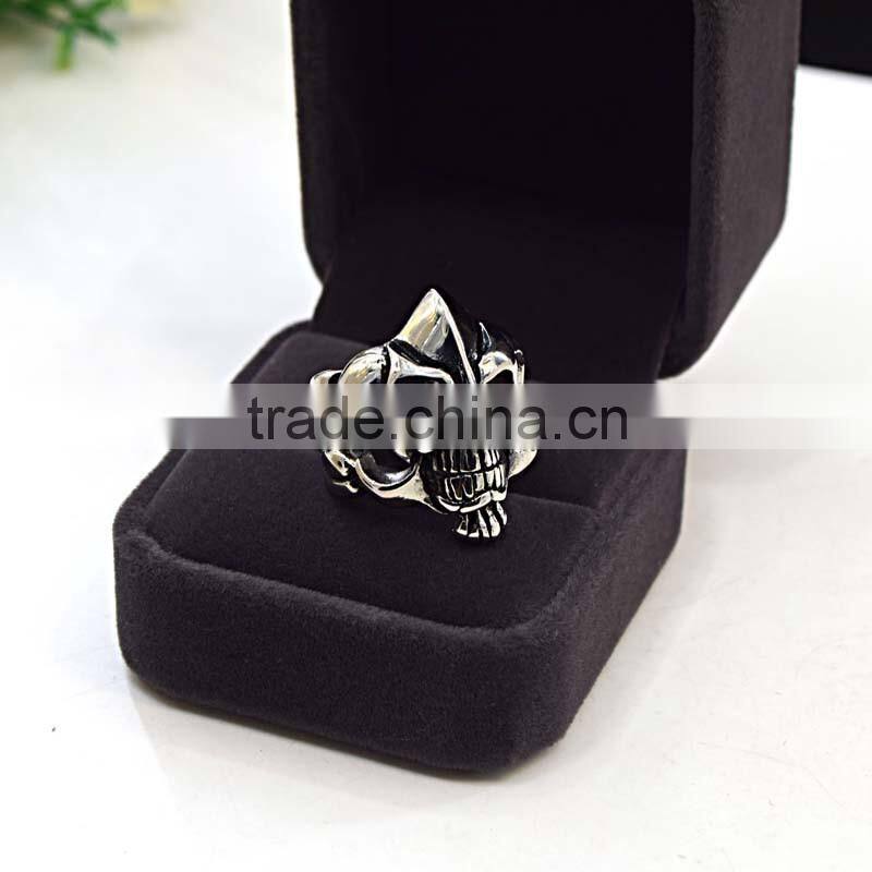 stainless steel jewelry ally express cheap wholesale man skull ring