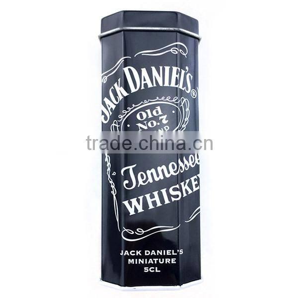 new design food grade hexagon tin can