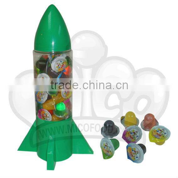 15g rocket shape fruit jelly