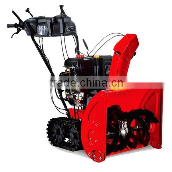 Single-handed Gasoline Track 13HP Snow Blower Rubber Track Jinhua Wuyi