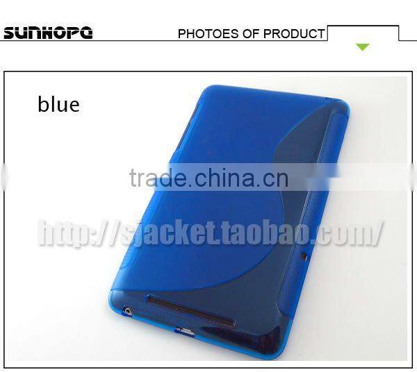 s line Tpu Gel soft pad case for google nexus 7
