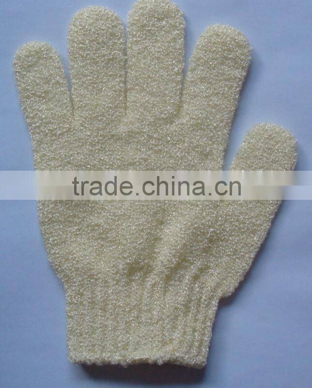 Five finger bath massage glove