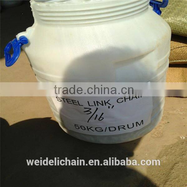 1/4" small stainless steel short link chain