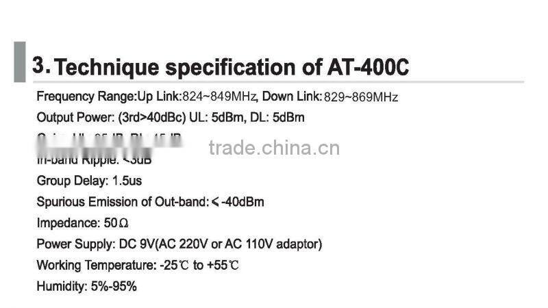 400C CDMA 800 Repeater