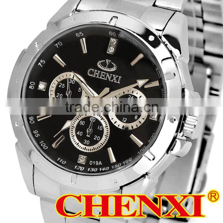 019AMS Quartz watch , 2015 new fashion stainless steel wrist quartz men watch for customized your brand