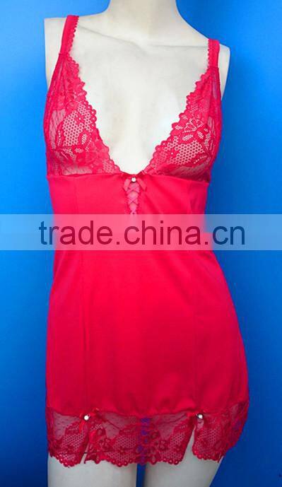 Sexy hot selling lace bra transparent lingerie, OEM service babydoll for mature women